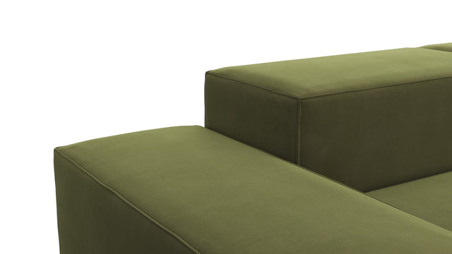 Extrasoft - Extrasoft Sectional Sofa, Open End Sofa, Right, Spruce Luxe Velvet