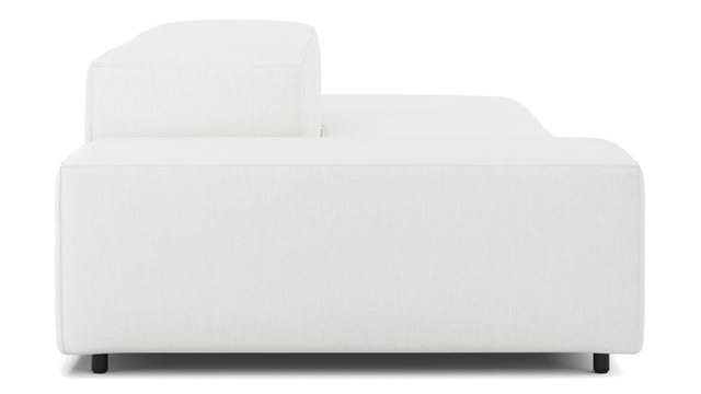 Extrasoft - Extrasoft Sectional Sofa, Open End Sofa, Right, White Linen