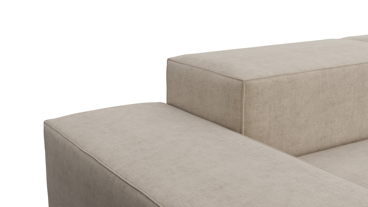 Extrasoft - Extrasoft Sectional Sofa, Right Corner, Biscotti Brushed Weave