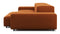 Extrasoft - Extrasoft Sectional Sofa, Three Seater Sofa, Left, Burnt Orange Velvet