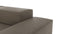 Extrasoft - Extrasoft Sectional Sofa, Three Seater Sofa, Right, Coffee Brushed Weave