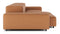 Extrasoft - Extrasoft Sectional Sofa, Three Seater Sofa, Right, Tan Vegan Leather