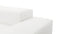 Extrasoft - Extrasoft Sectional Sofa, Three Seater Sofa, Right, White Linen