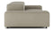 Extrasoft - Extrasoft Sectional Sofa, Two Seater Sofa, Beige Gray Vegan Leather