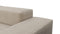 Extrasoft - Extrasoft Sectional Sofa, Two Seater Sofa, Biscotti Brushed Weave