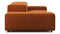 Extrasoft - Extrasoft Sectional Sofa, Two Seater Sofa, Burnt Orange Velvet