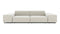 Extrasoft - Extrasoft Sectional Sofa, Two Seater Sofa, Oatmeal Brushed Weave