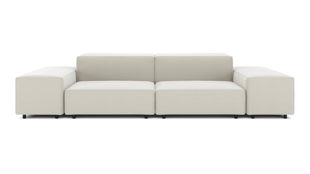 Extrasoft - Extrasoft Sectional Sofa, Two Seater Sofa, Oatmeal Brushed Weave