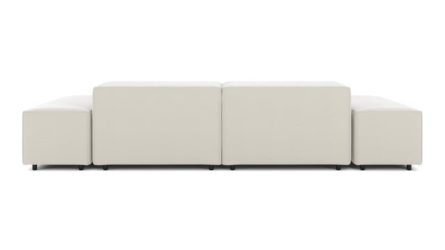 Extrasoft - Extrasoft Sectional Sofa, Two Seater Sofa, Oatmeal Brushed Weave