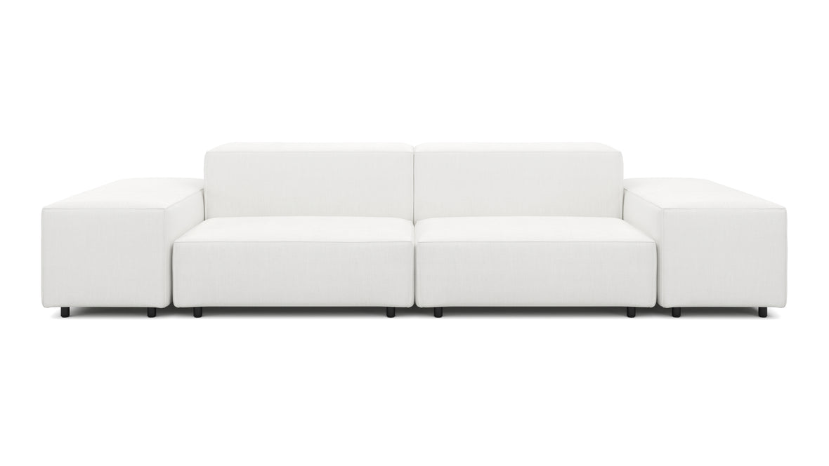 Extrasoft - Extrasoft Sectional Sofa, Two Seater Sofa, White Linen