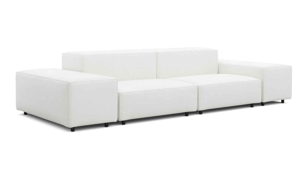 Extrasoft - Extrasoft Sectional Sofa, Two Seater Sofa, White Linen