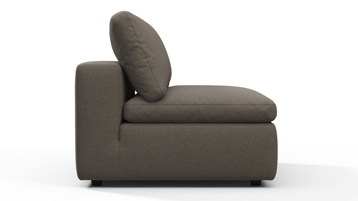 Sky - Sky Sofa Module, Armless, Coffee Brushed Weave