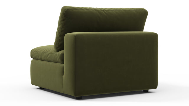 Sky - Sky Sofa Module, Armless, Spruce Luxe Velvet