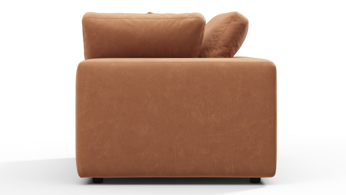 Sky - Sky Sofa Module, Corner, Tan Vegan Leather