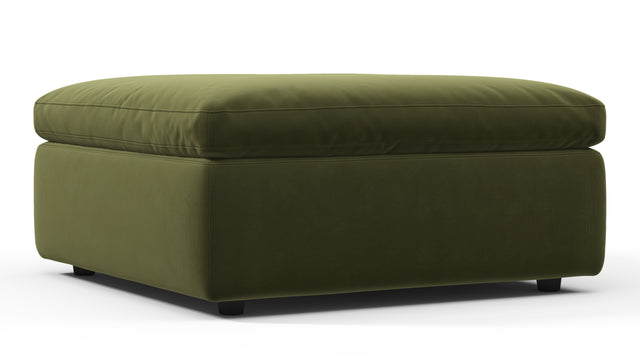 Sky - Sky Sofa Module, Ottoman, Spruce Luxe Velvet