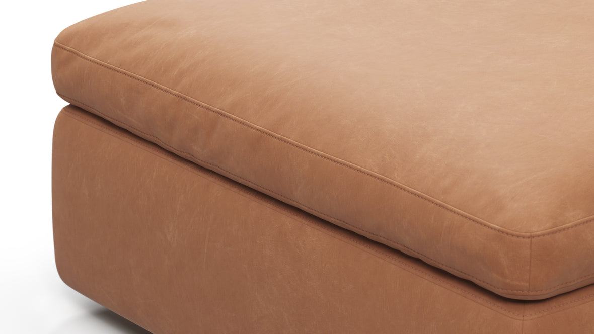 Sky - Sky Sofa Module, Ottoman, Tan Vegan Leather