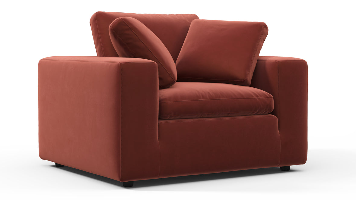 Sky - Sky Armchair, Cinnamon Velvet