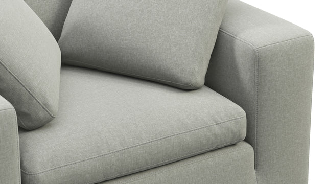 Sky - Sky Armchair, Soft Gray Brushed Weave