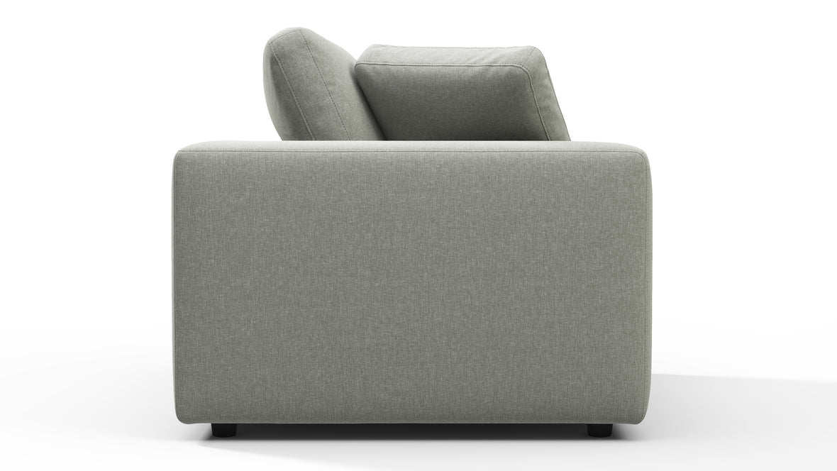 Sky - Sky Armchair, Soft Gray Brushed Weave