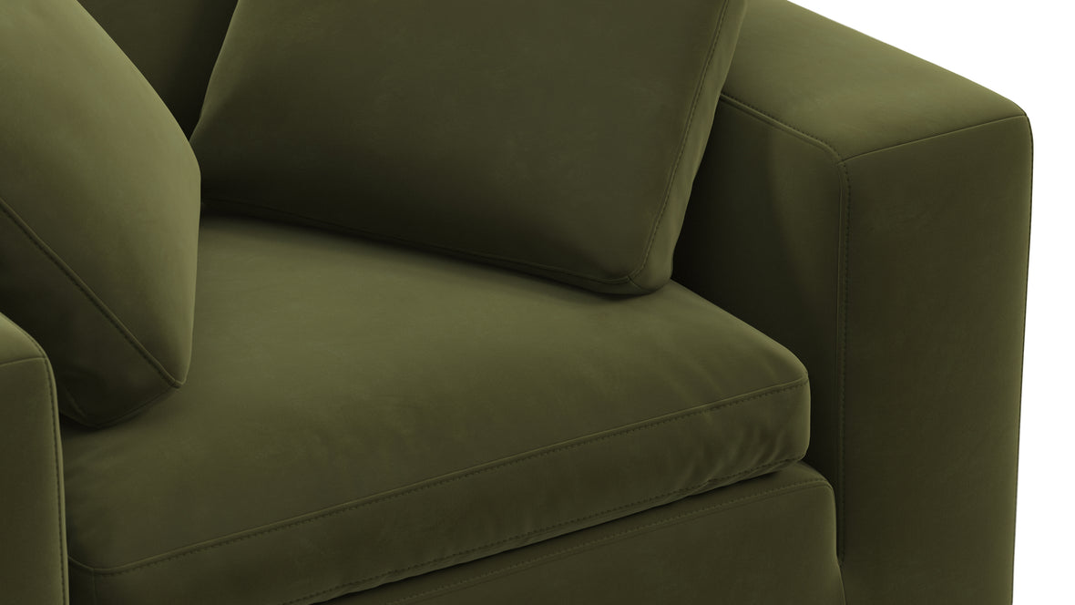 Sky - Sky Armchair, Spruce Luxe Velvet