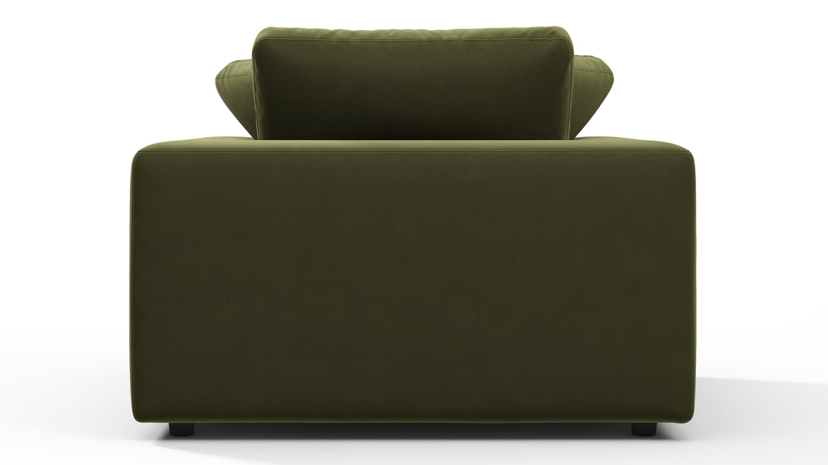 Sky - Sky Armchair, Spruce Luxe Velvet