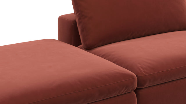 Sky - Sky Open End Sofa, Left, Cinnamon Velvet