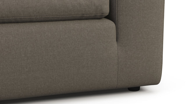 Sky - Sky Open End Sofa, Left, Coffee Brushed Weave