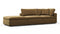 Sky - Sky Open End Sofa, Left, Old Gold Velvet