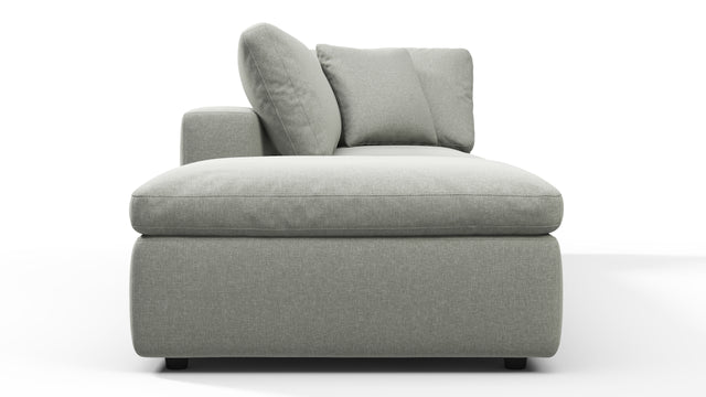 Sky - Sky Open End Sofa, Left, Soft Gray Brushed Weave