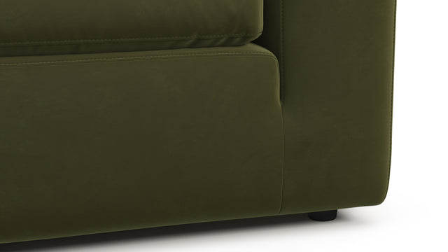 Sky - Sky Open End Sofa, Left, Spruce Luxe Velvet