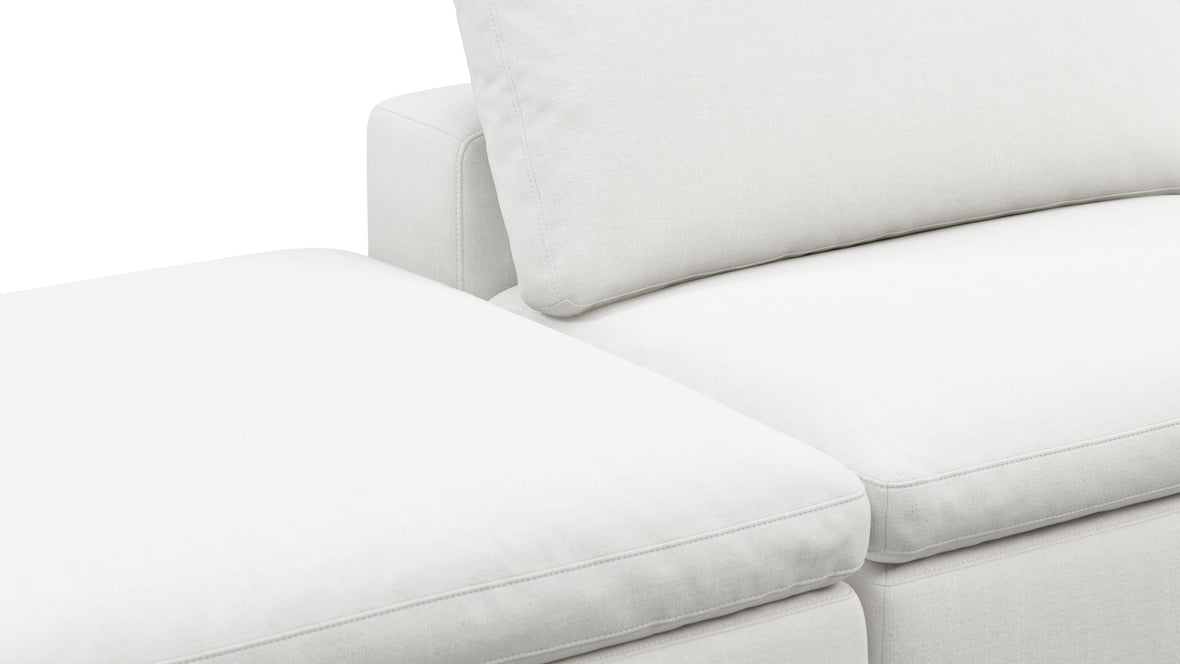 Sky - Sky Open End Sofa, Left, White Linen