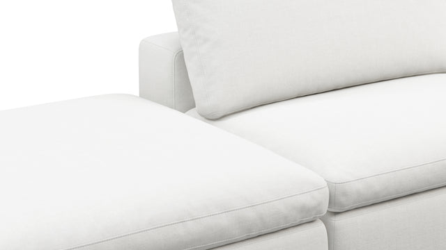 Sky - Sky Open End Sofa, Left, White Linen