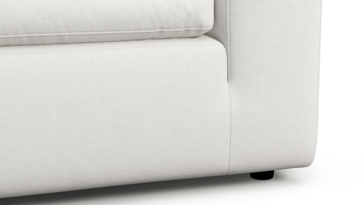 Sky - Sky Open End Sofa, Left, White Linen