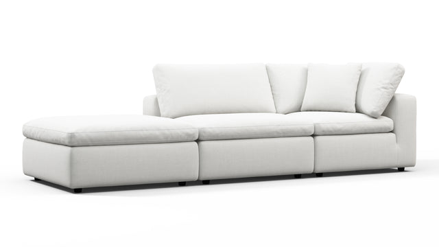 Sky - Sky Open End Sofa, Left, White Linen