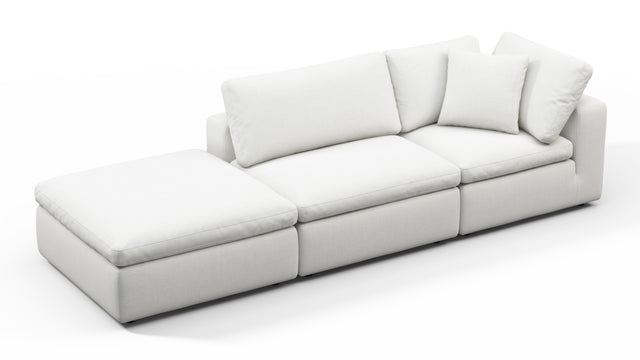 Sky - Sky Open End Sofa, Left, White Linen