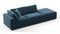 Sky - Sky Open End Sofa, Right, Prussian Blue Luxe Velvet