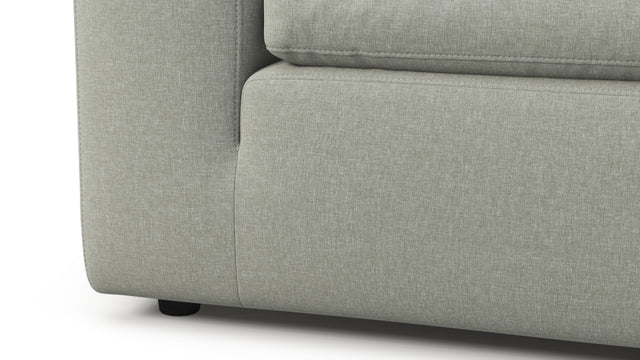 Sky - Sky Open End Sofa, Right, Soft Gray Brushed Weave