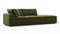 Sky - Sky Open End Sofa, Right, Spruce Luxe Velvet