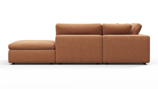 Sky - Sky Open End Sofa, Right, Tan Vegan Leather