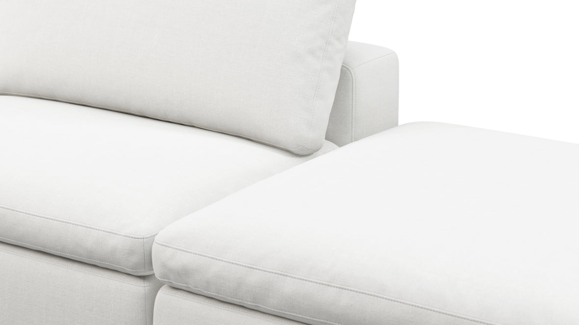 Sky - Sky Open End Sofa, Right, White Linen