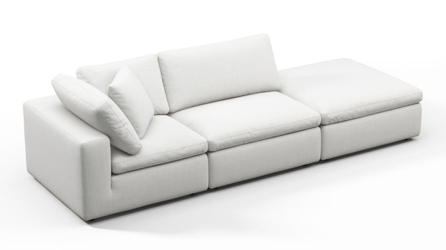 Sky - Sky Open End Sofa, Right, White Linen