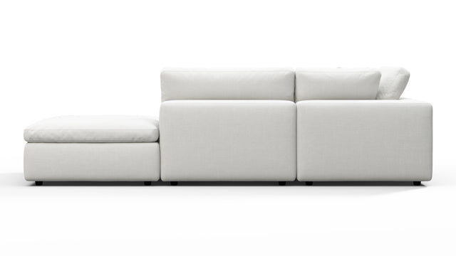 Sky - Sky Open End Sofa, Right, White Linen