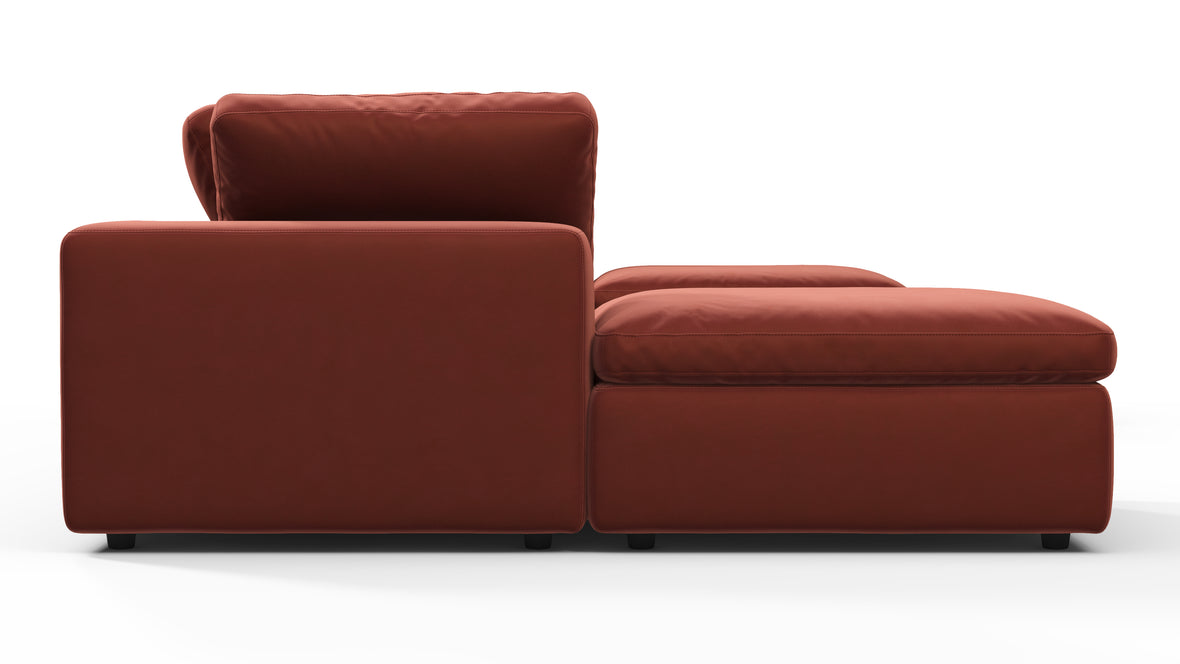 Sky - Sky Sectional Sofa, Double Chaise, Cinnamon Velvet