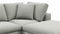 Sky - Sky Sectional Sofa, Double Chaise, Soft Gray Brushed Weave