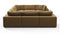 Sky - Sky Sectional Sofa, Eight Seater, Old Gold Velvet