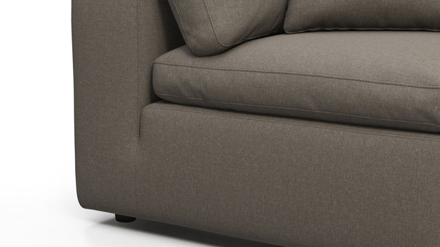 Sky - Sky Sectional Sofa, Five Seater, Left Corner, Coffee Brushed Weave