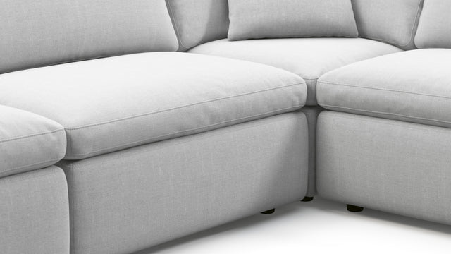 Sky - Sky Sectional Sofa, Five Seater, Left Corner, Dove Linen