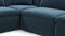 Sky - Sky Sectional Sofa, Five Seater, Right Corner, Prussian Blue Luxe Velvet