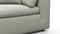 Sky - Sky Sectional Sofa, Five Seater, Right Corner, Soft Gray Brushed Weave