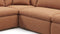 Sky - Sky Sectional Sofa, Five Seater, Right Corner, Tan Vegan Leather